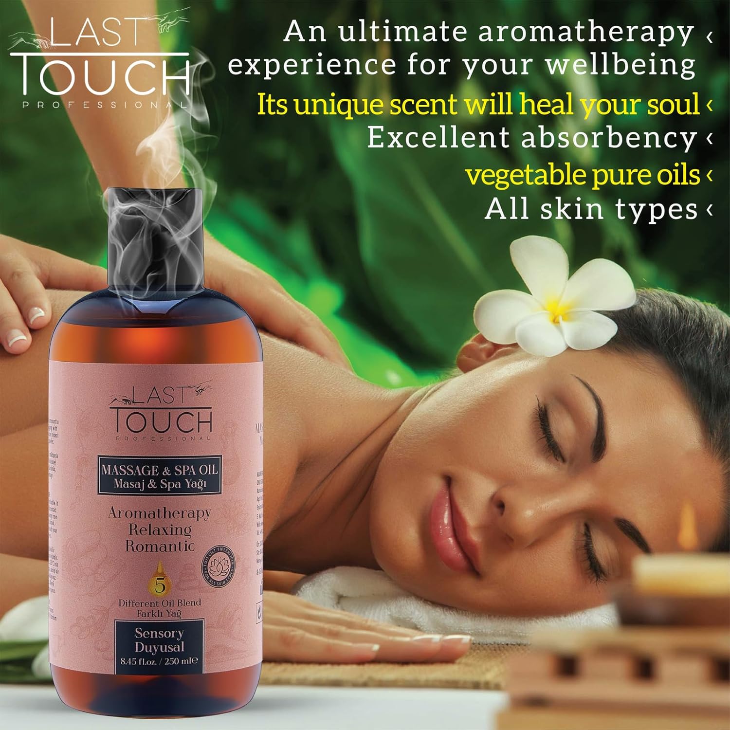Sensual Massage Oil for Couples Sexual - Massage Oils for Date Night - Massage Oil for Massage Therapy - Aromatherapy Oil for Intimate Moments (Sensory)