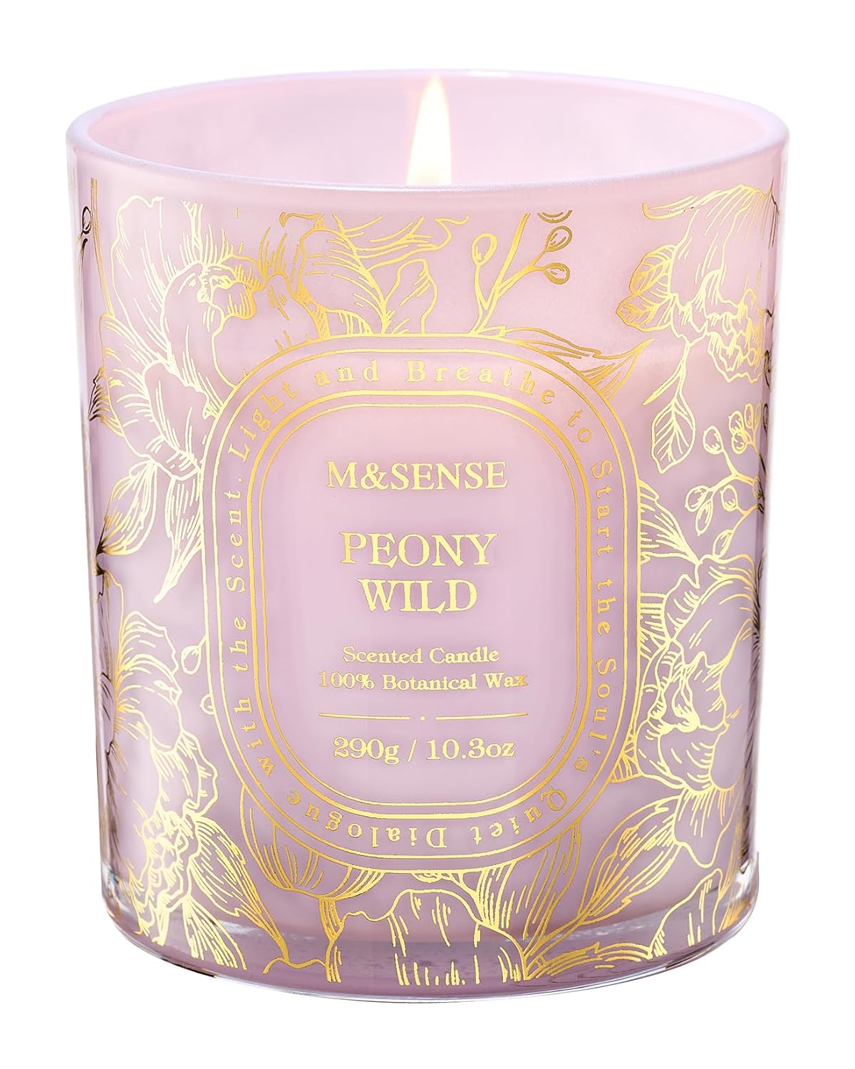 M&SENSE Wild Peony Soy Scented Candle