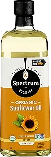 Spectrum Naturals Organic Hi Heat Sunflower Oil, 32 Ounce