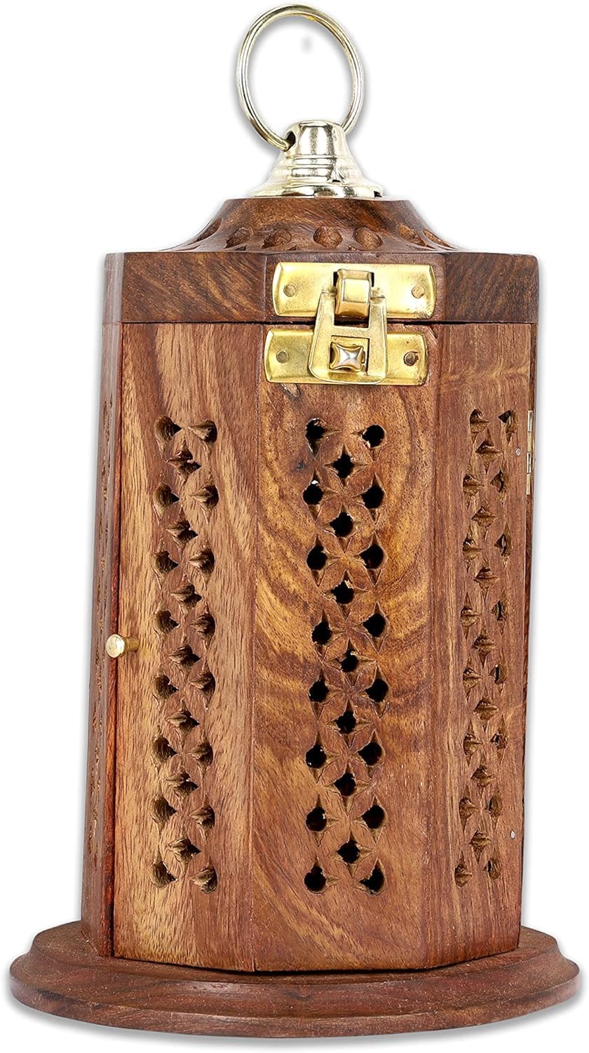 Yajna Traditional-Handmade Incense-Stick-and-Cones-Holder Incense-Burner-ash-Catcher-Stand (Letter Box)