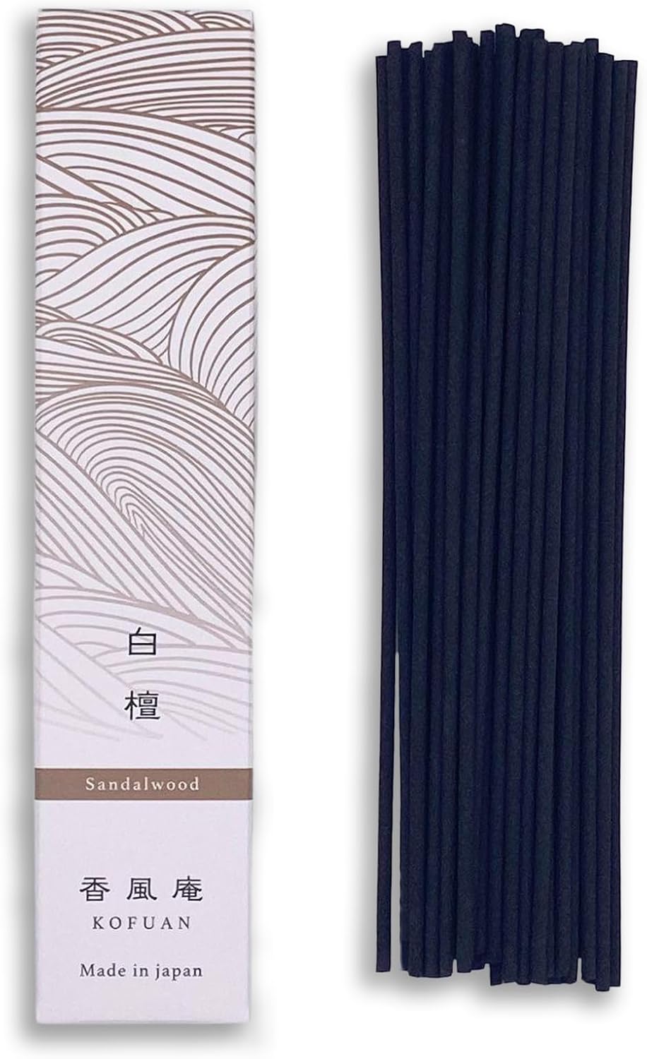 KOFUAN Japanese Incense Sticks Traditional Scents from Kyoto 40 Sticks Meditation, Relaxation & Stress Relief Made in Japan (Sandalwood)