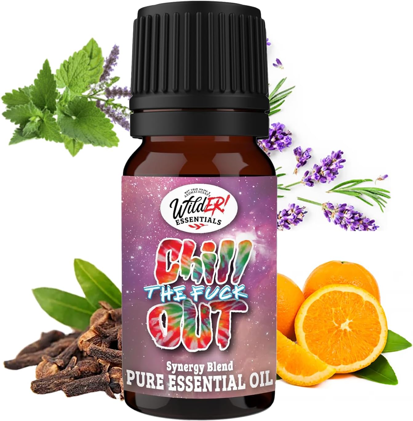 Wild Essentials Chill The F Out Essential Oil Blend, Calming Relaxing Aromatherapy Oil for Diffusers, 100% Pure, Crafted in USA
