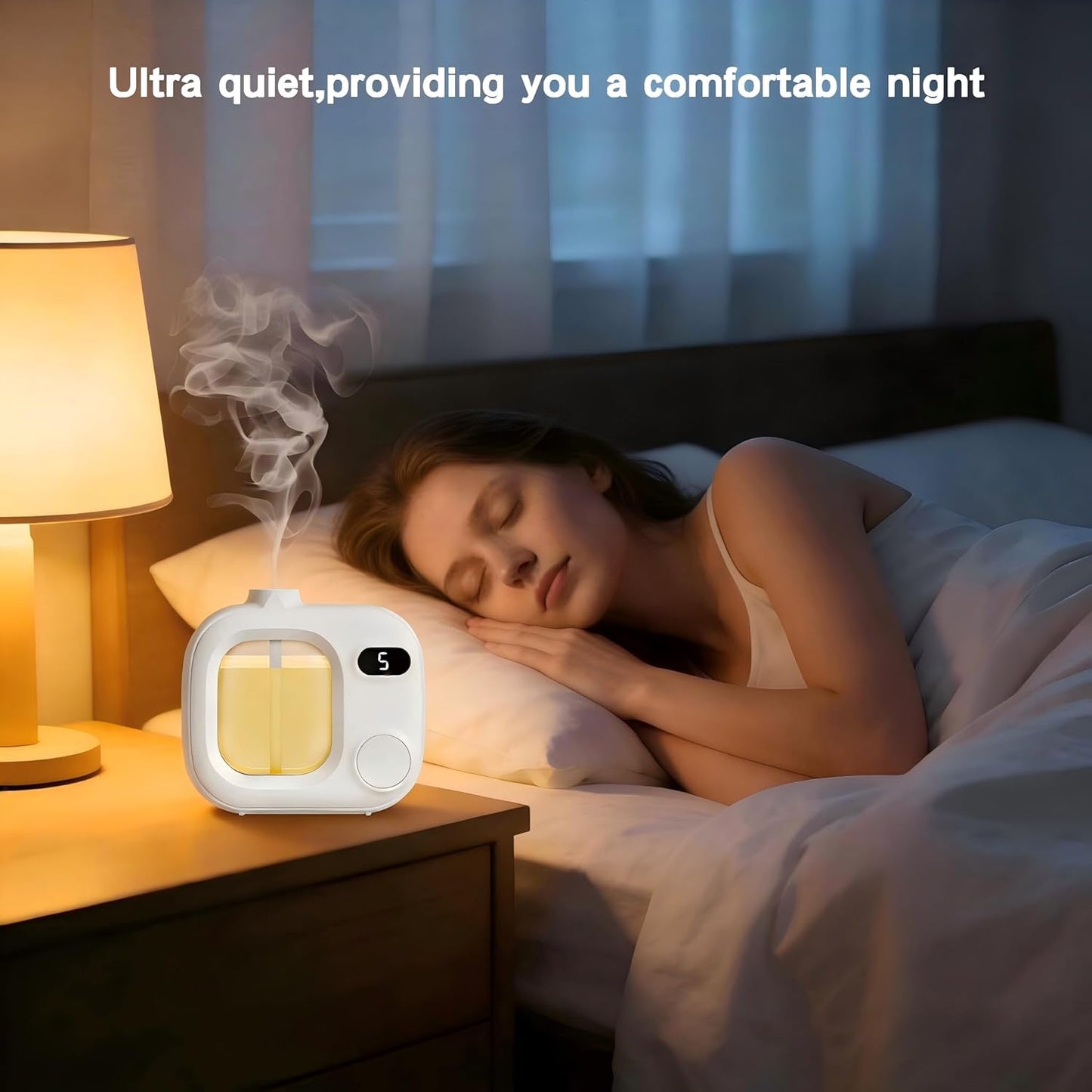 Rechargeable Mini Aromatherapy Diffuser-Ultrasonic Diffuser Cordless Aroma Machine with 5 Mist Modes,for Home,Office,Car,Hotel,Bathrooms,Cute & Compact,Not Included Aromatherapy Oil