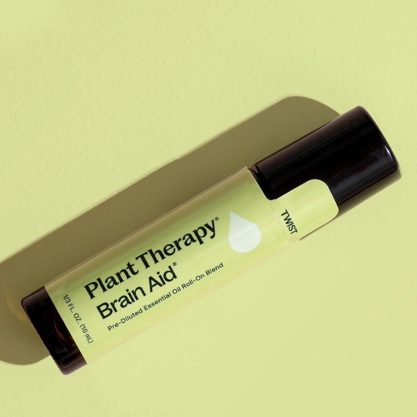 Plant Therapy Brain Aid Essential Oil Blend Pre-Diluted 10 mL (1/3 oz), 100% Pure, Aromatherapy for Focus & Attention
