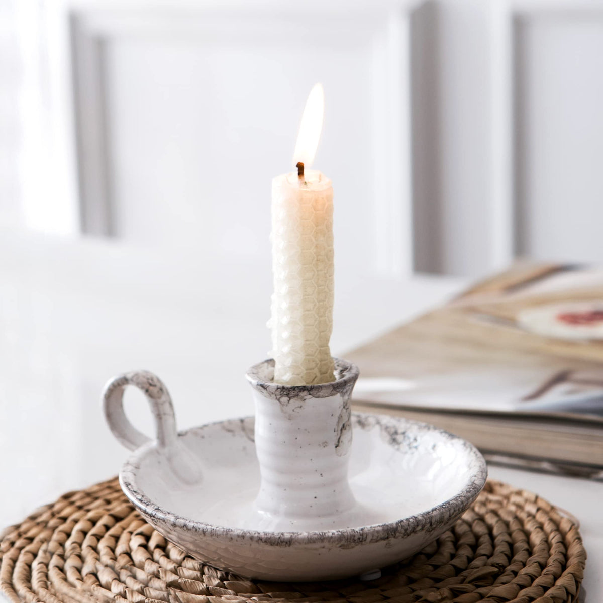 Candle Holder Ceramic Candlestick Holder
