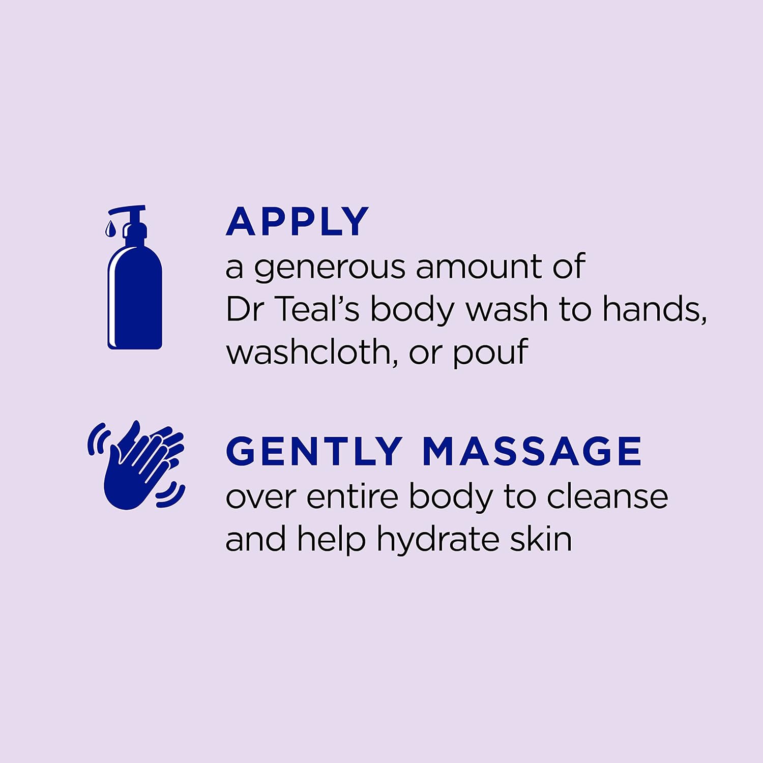Dr Teal's Body Wash with Pure Epsom Salt, Soothe & Sleep with Lavender, 24 fl oz (Pack of 4)