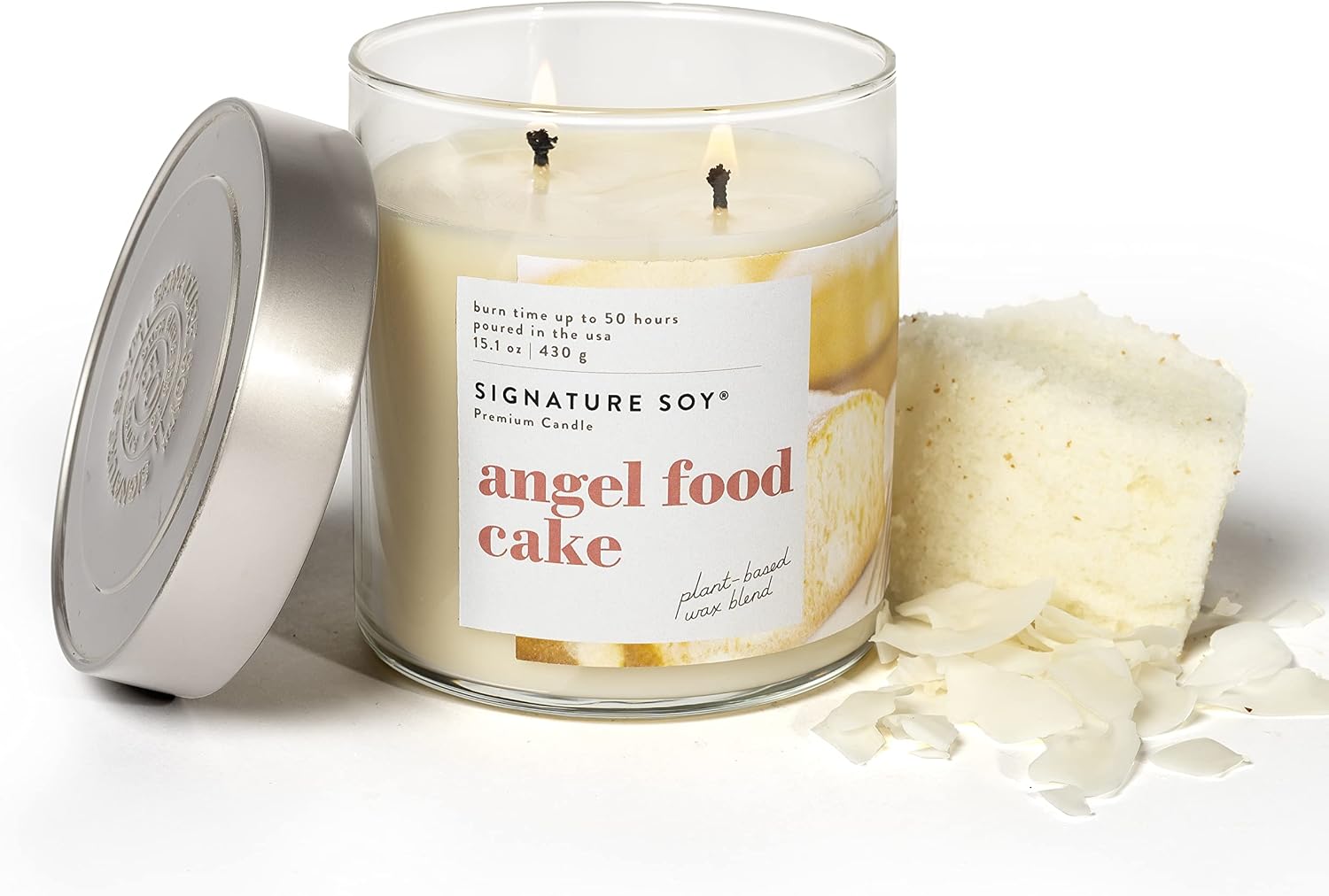 Signature Soy Lidded Angel Food Cake Scented Candle