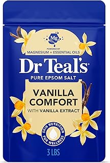 Dr Teal's Epsom Salt Magnesium Soak, Vanilla Comfort, 3 lbs