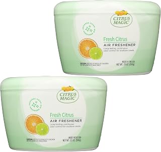 Citrus Magic Odor Absorbing Solid Air Freshener, Fresh Citrus, 20-Ounce, Pack of 2
