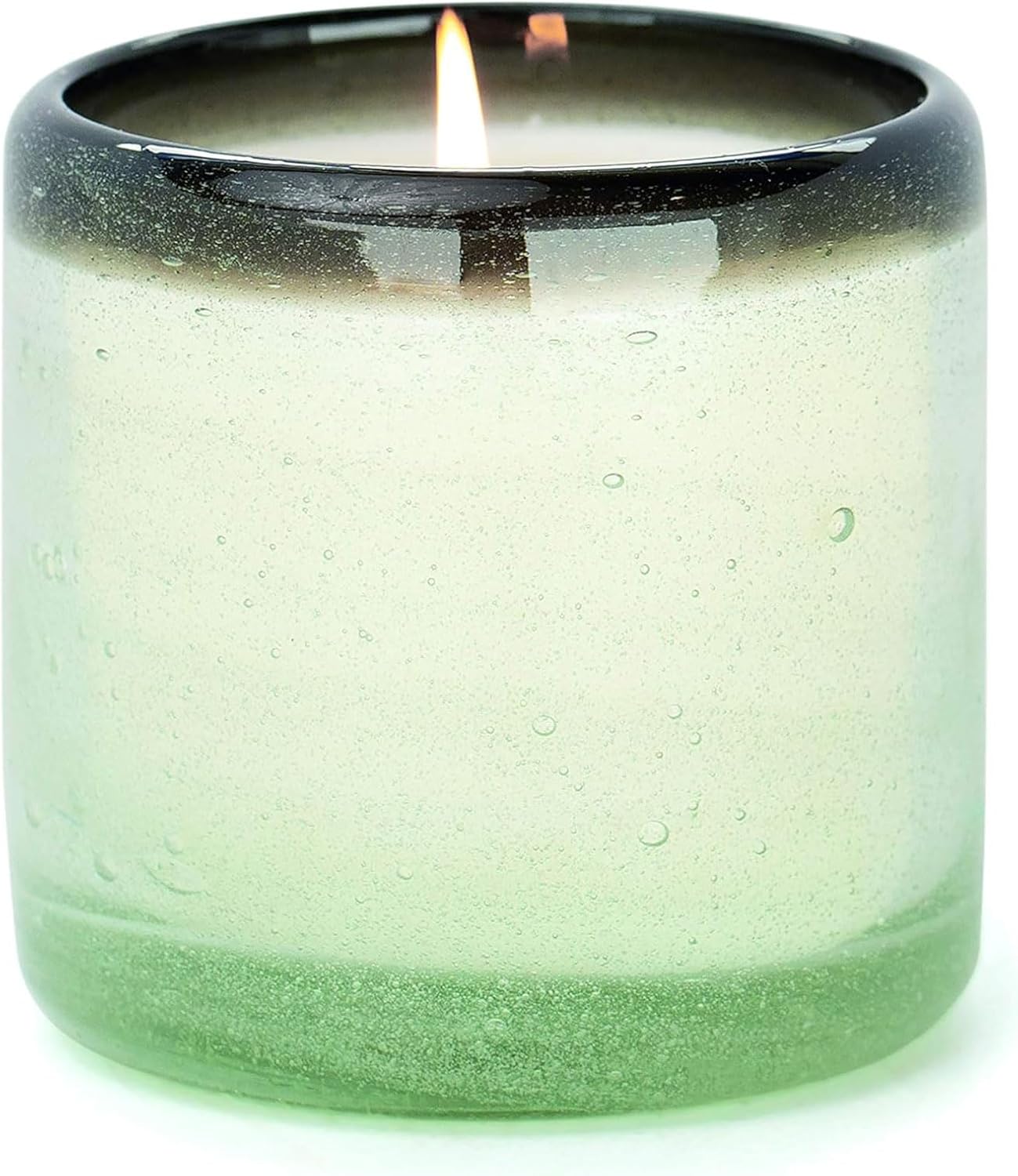 Paddywax La Playa, Vanilla Rosa Scented Candle in Reusable Hand-Blown Bubble Glass, Soy Wax Candle with Approx. 40 Hour Burn Time, Decorative Gift Candle for Home, Vanilla Rosa, 9 oz