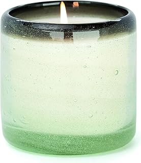 Paddywax La Playa, Vanilla Rosa Scented Candle in Reusable Hand-Blown Bubble Glass, Soy Wax Candle with Approx. 40 Hour Burn Time, Decorative Gift Candle for Home, Vanilla Rosa, 9 oz