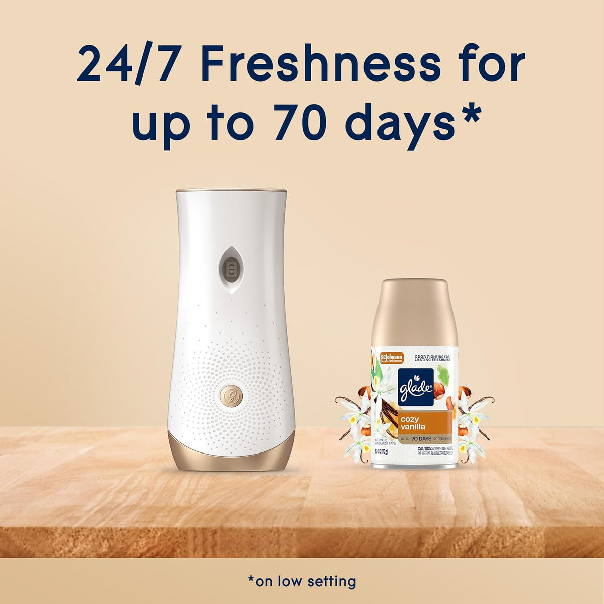 Glade Automatic Spray Refill, Air Freshener for Home and Bathroom, Vanilla Caramel Twist, 6.2 Oz