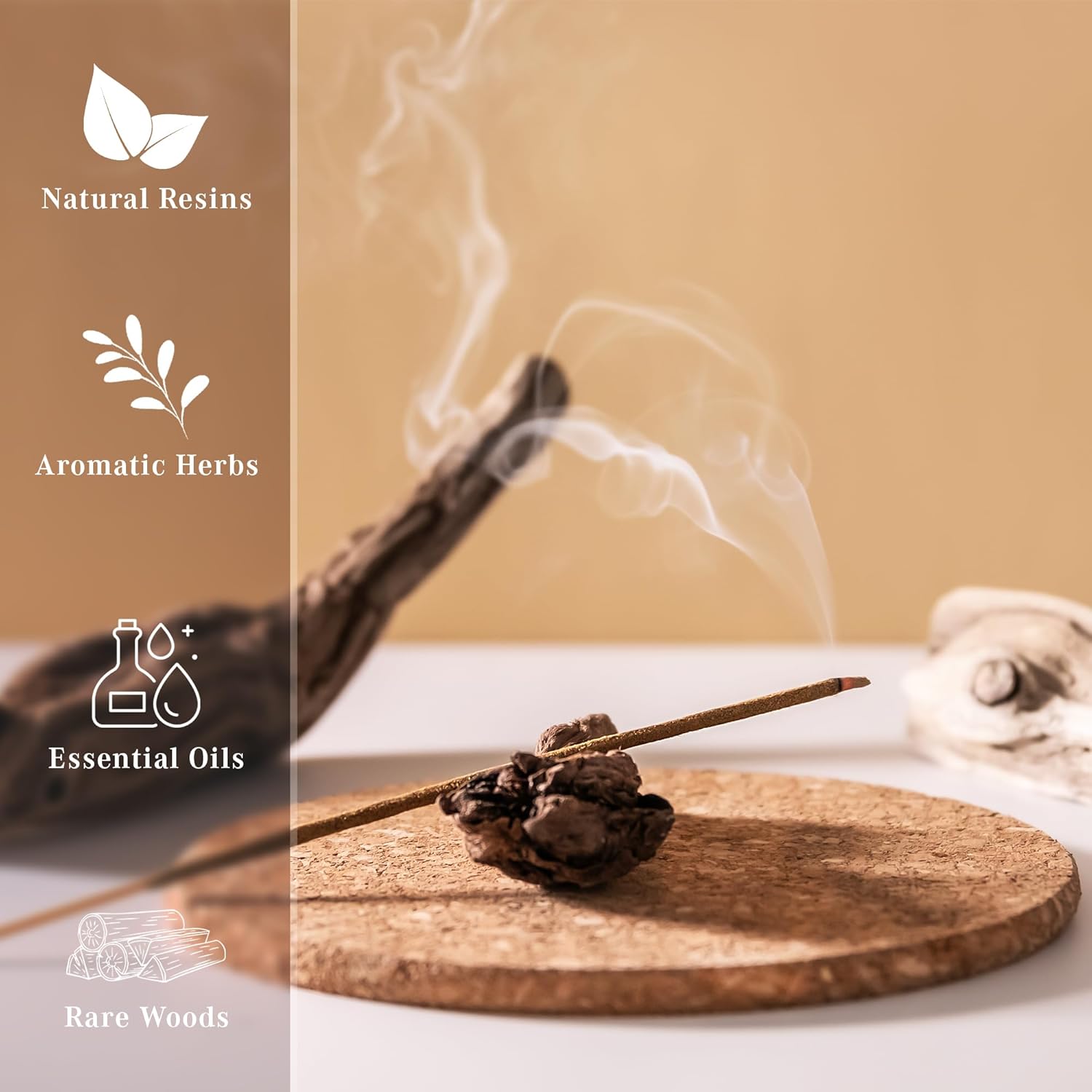KarmaPledge Sandalwood Incense Sticks, Burn Time 45-60 Min, 100 Sticks