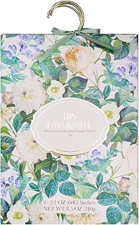 Scented Sachets for Closets, Peony Duchess Hanging Closet Air Freshener Pack of 4 Scent sachets