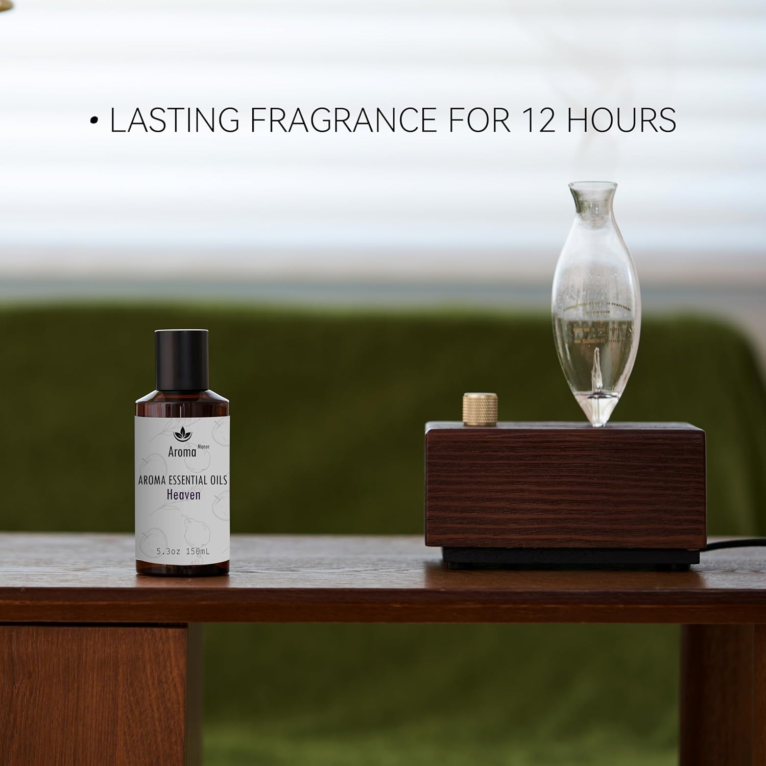 Essential Oil, Heaven Scent - 150ML Luxury Home Aromatherapy Diffuser Oil - Bergamot, Apple, Peach, Musk
