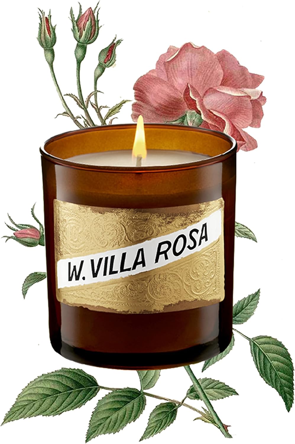 C.O. Bigelow West Village Rose Scented Candle, Premium Soy Wax Candle, 60 Hour Burn Time, Hand Poured Non Toxic Candles with Environmentally Friendly Cotton Wick, 9oz