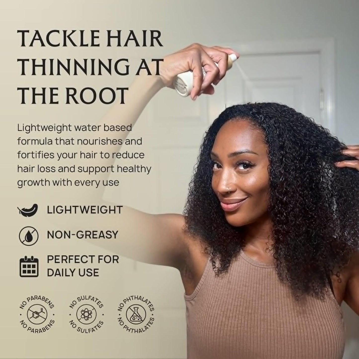 Lebanta Hair Growth Oil Spray - 100% Pure Ingredients For Non Greasy, Thicker & Stronger Hair - Organic Batana, Castor, Biotin, Saw Palmetto, and Rosemary Oil Gifts Women Scalp (4.1 Fl Oz (Pack of 1))
