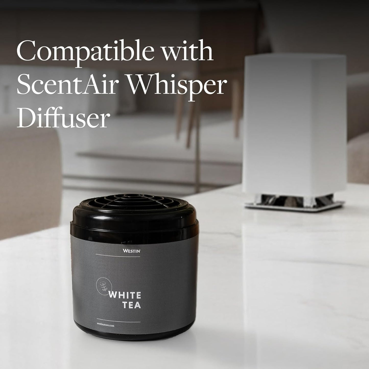 Westin White Tea Home Diffuser Refill Cartridge - Authentic Westin Hotel Fragrance - Signature White Tea Scent