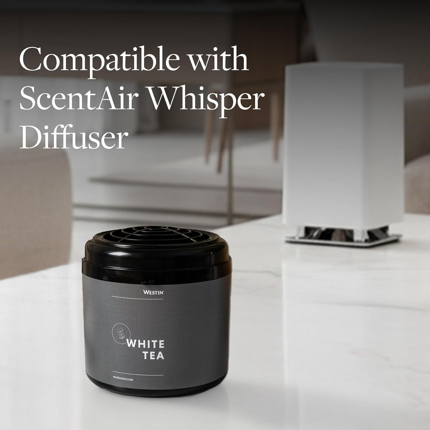 Westin White Tea Home Diffuser Refill Cartridge - Authentic Westin Hotel Fragrance - Signature White Tea Scent