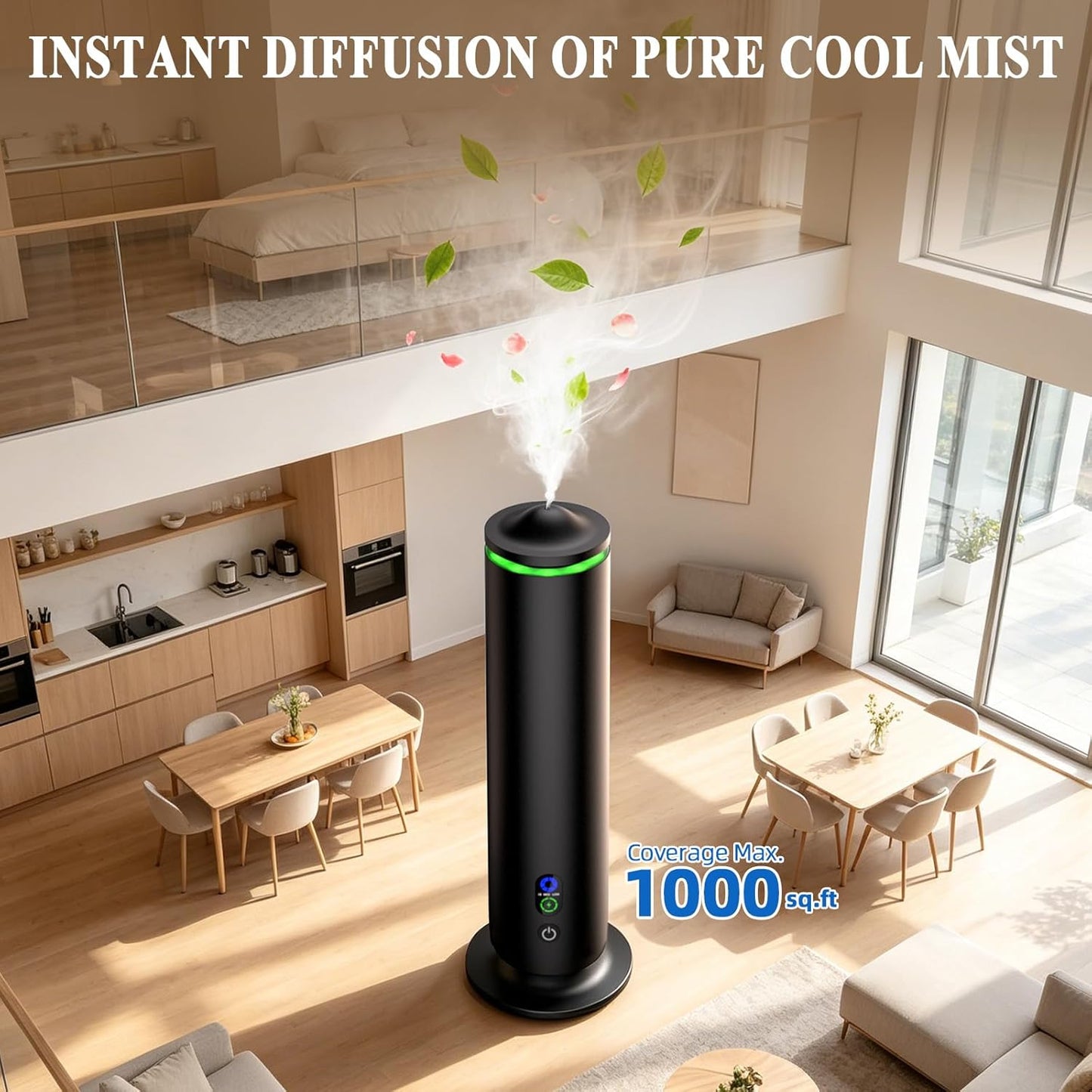 coobest Waterless Diffuser Essential Oil Diffuser with 7 Lights and 5 Oil,4 Scent Intensity Models 3 Timer,Scent Diffuser Starter kit for Home,Offices,Hotels and Spas Aromatherapy Diffuser