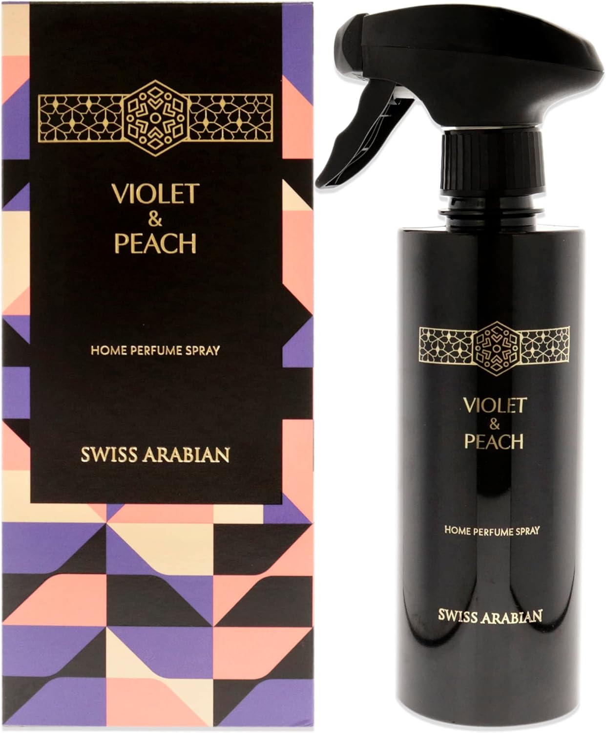 Swiss Arabian Violet and Peach Air Freshener - Luxury Products From Dubai - Lasting Home Fragrance Room Spray - Your Home's Signature Aroma - 10.14 oz