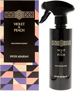 Swiss Arabian Violet and Peach Air Freshener - Luxury Products From Dubai - Lasting Home Fragrance Room Spray - Your Home's Signature Aroma - 10.14 oz