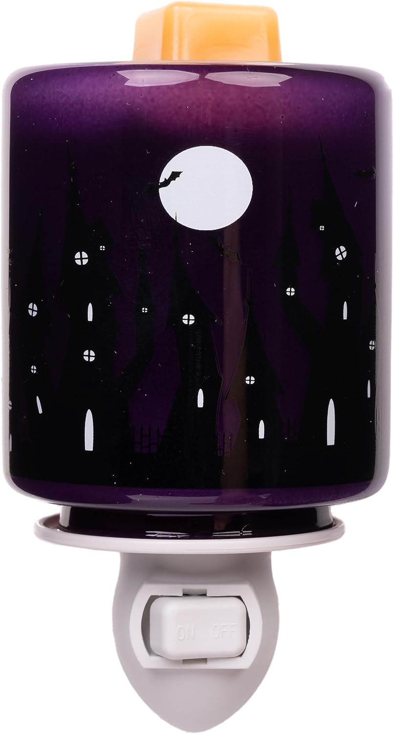 Scentsationals Halloween Collection - Scented Wax Accent Warmer - Spooky Season Wax Cube Melter & Burner - Electric Autumn Fragrance Home Air Freshener & Decoration Bat Haunt