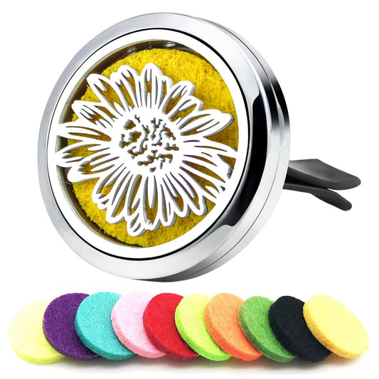 Sunflower Essential Oil Car Diffuser Vent Clips Car Diffuser Aromatherapy Vent Clip Air Freshener Car Accessories for Women