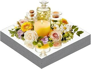 20PCS Acrylic Square Mirror Centerpieces for Tables,12" Bulk Mirrored Trays Candle Holder Plate Acrylic Mirror Tiles for Wedding Birthday Christmas Party Table Decorations, Craft (12inch)