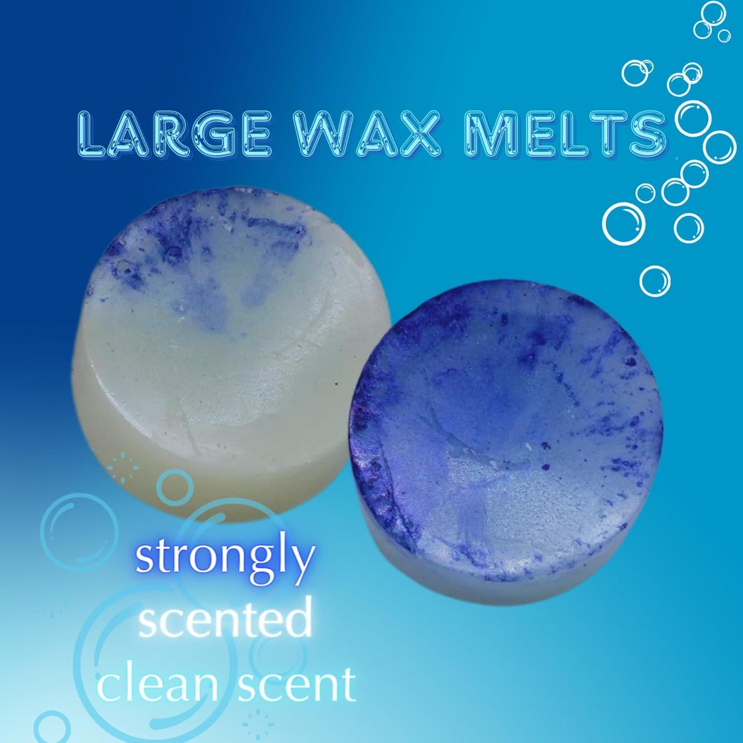 Scented Wax Melts | Crisp Clean Scent | Strongly Scented | Handmade | Large Wax Melts | Home Fragrance Gifts | USA Made | 8oz Bag