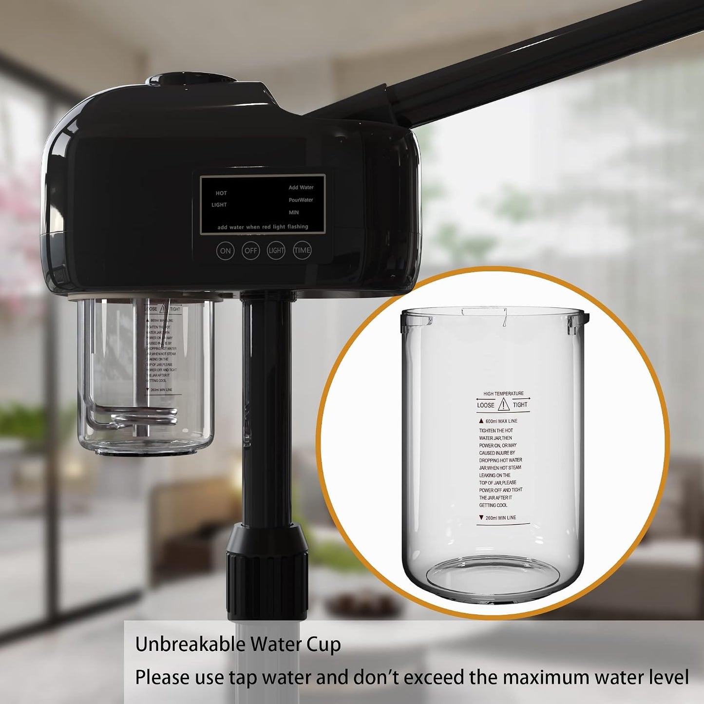 Facial Steamer, Professional Facial Steamer with Hot Mist for Esthetician, Facial Steamers Home Facial Spa, Face Steamer for Facial Deep Cleaning – Professional Home Facial Spa Steamer with Hot Mist.