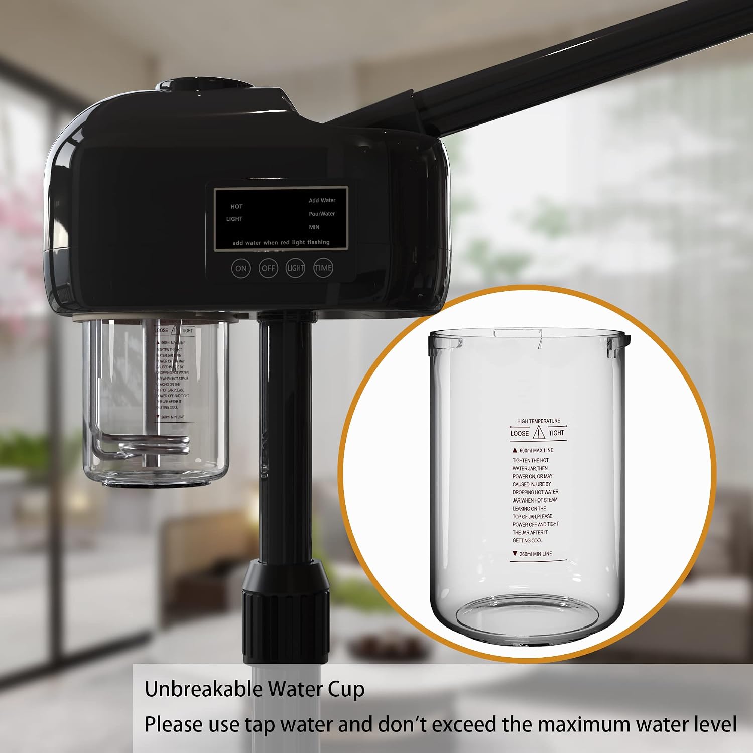 Facial Steamer, Professional Facial Steamer with Hot Mist for Esthetician, Facial Steamers Home Facial Spa, Face Steamer for Facial Deep Cleaning – Professional Home Facial Spa Steamer with Hot Mist.