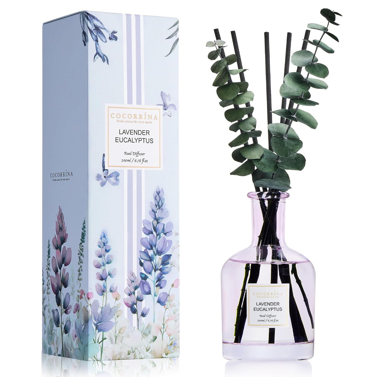 COCORRÍNA Lavender Eucalyptus Reed Diffuser