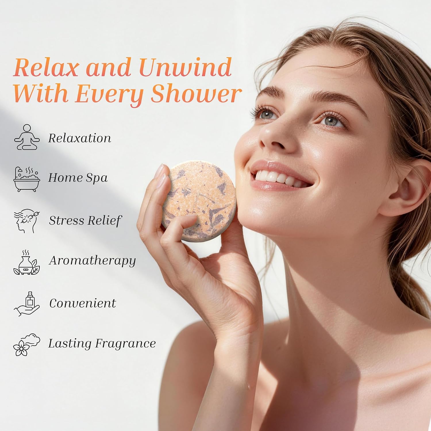 Shower Steamers Aromatherapy 8 Pack, Pastel Garden Style | Natural Essential Oil Shower Bombs, Self Care & Stress Relief, Birthday Gifts for Women and Men, Home Spa & Relaxation