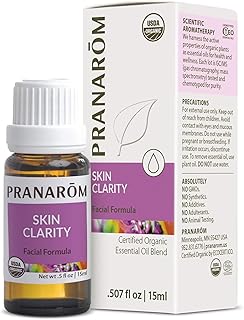 Pranarom Skin Clarity 15ml Pure Essential Oil Blend - Lavender, Tea Tree, Thyme, Rosemary, Niaouli, German Chamomile