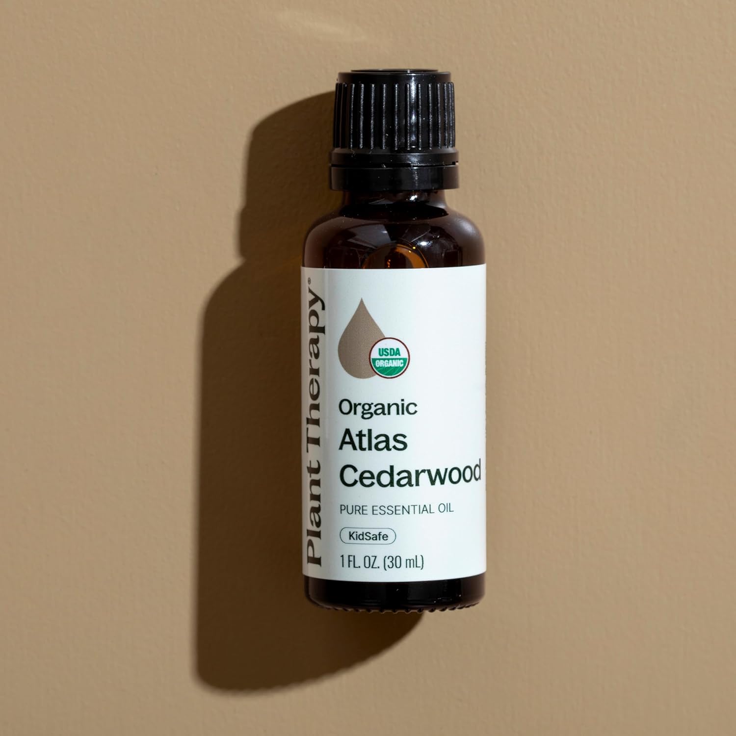 Plant Therapy Organic Atlas Cedarwood Essential Oil 30 mL (1 oz), 100% Pure, USDA Certified Organic, Undiluted, Soothing Aromatherapy for Scalp Health and Muscle Soreness