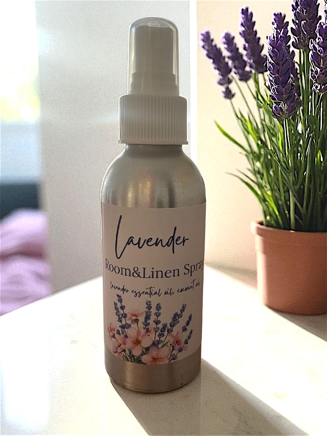Natural Linen and Room Spray, Plant-Based Ingredients, Liquid, 4 fl oz, Non-Toxic Fabric Freshener, No Artificial Fragrances
