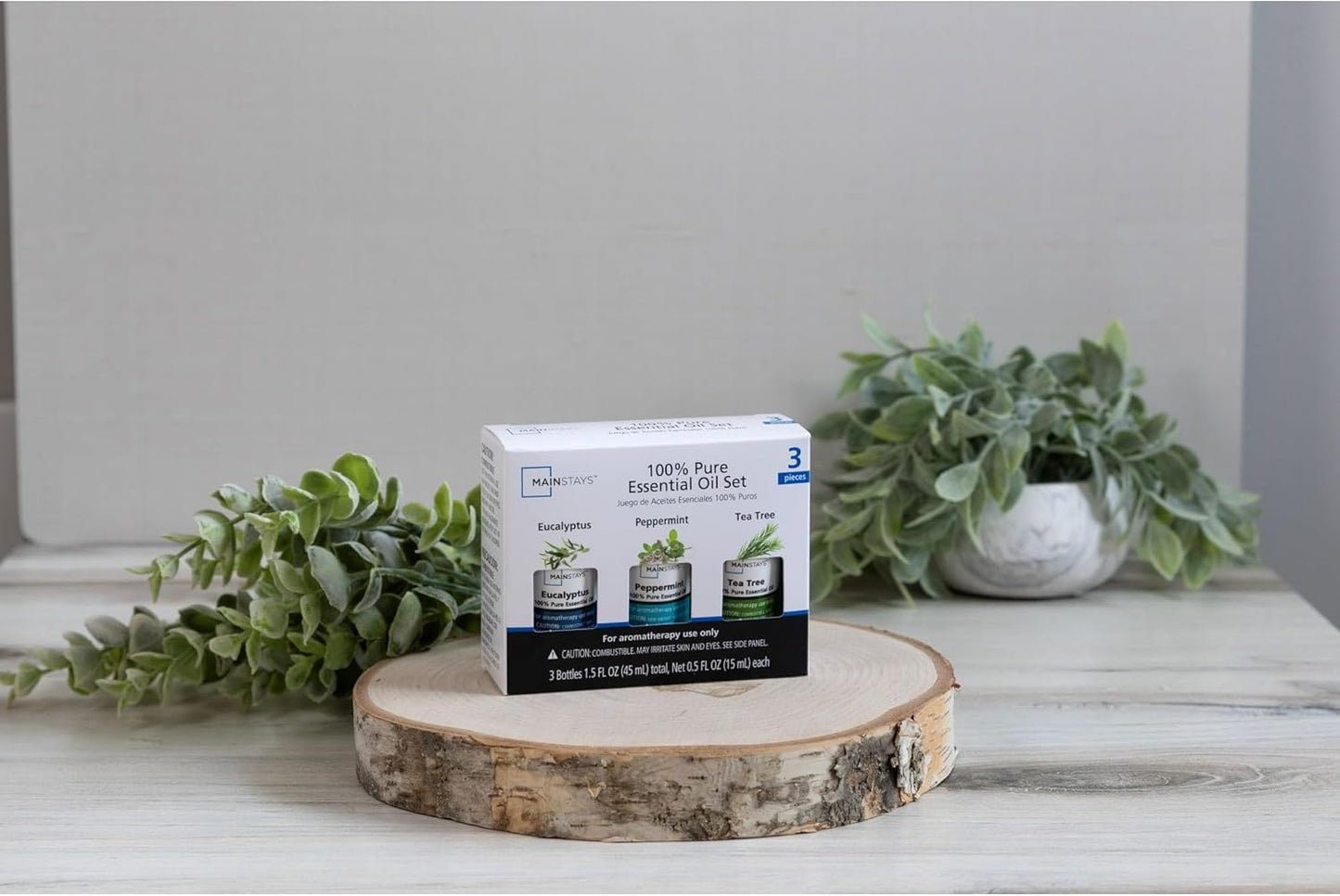 100% Pure Essential Oil Variety 3 Pack [15ml] (Eucalyptus, Peppermint, Tea Tree)