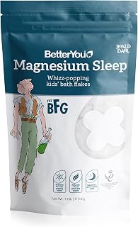 BetterYou Magnesium Sleep Kid’s Bath Flakes - Bath Salts with Popping Candy - Bath Soak with Natural Magnesium - Relaxing Lavender for Sleep - 1.6 lb