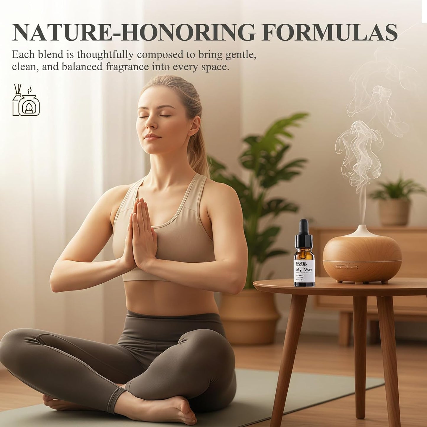 My Way Diffuser Oil Waterless Hotel Essential Oils for Diffusers for Home Inspired by The 1 Hotel Miami Scent - Premium Hotel Collection Diffuser Oil - 10 ml, 0.34 fl oz