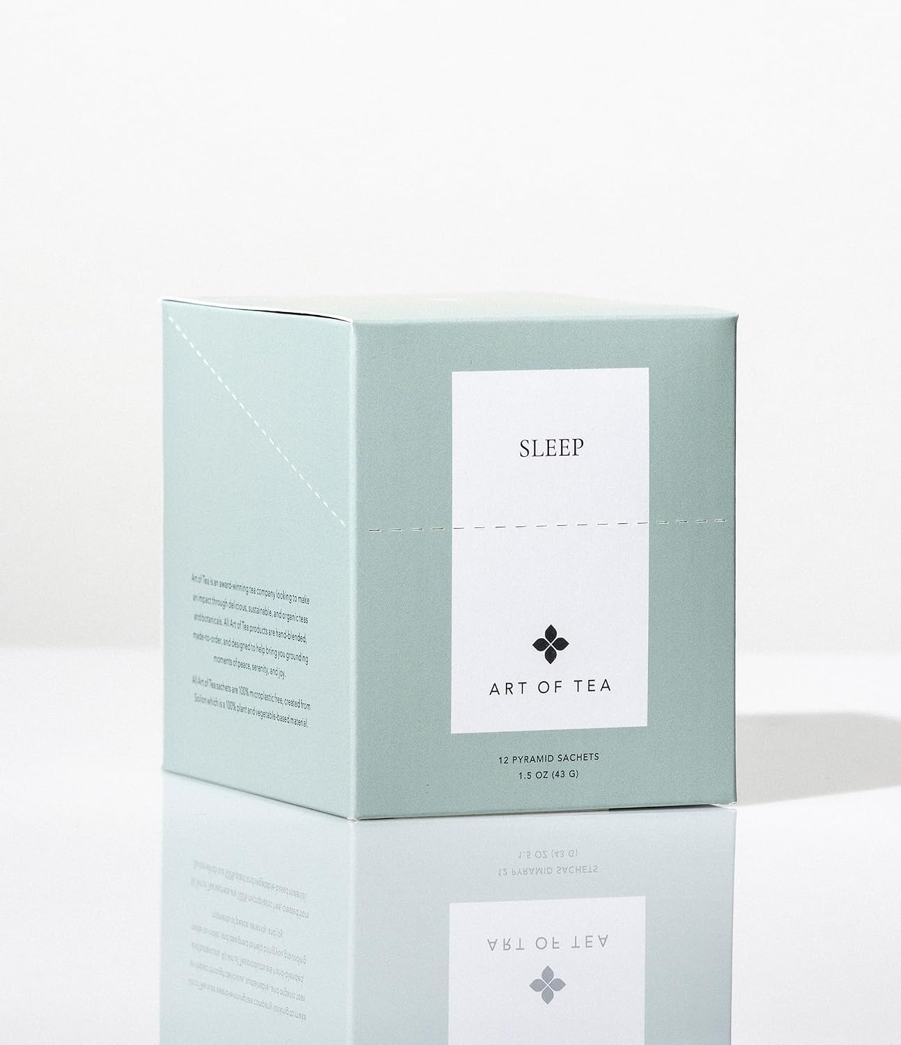 Art of Tea Sleep Tea Bags, 12 Pyramid Sachets, Herbal Tea, Chamomile Lavender Caffeine Free Tea, Relaxing Sleep Tea for Nighttime Wind Down