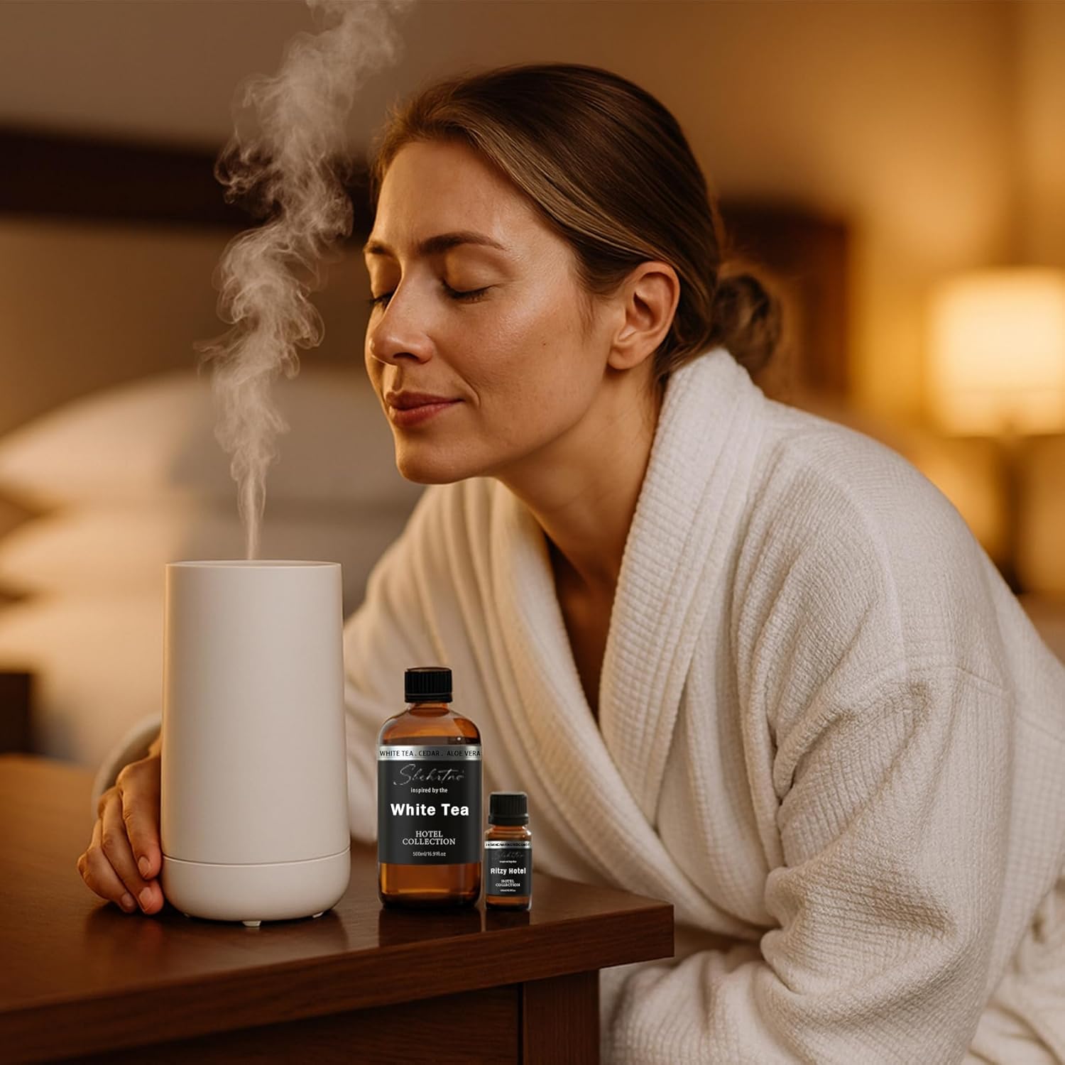 Hotel Collection Diffuser Oil – Inspired by The White Tea Hotel Scent Long-Lasting Home Fragrance for Diffusers & Machines (0.34 Fl Oz (Pack of 1))