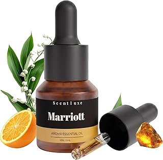 Essential Oils & Hotel Diffuser Oil Inspired Marriott Hotel - Bitter Orange, Jasmine & Lily of the Valley Blend for Home Fragrance Aromatherapy Oil Premium 15mL Glass Bottle