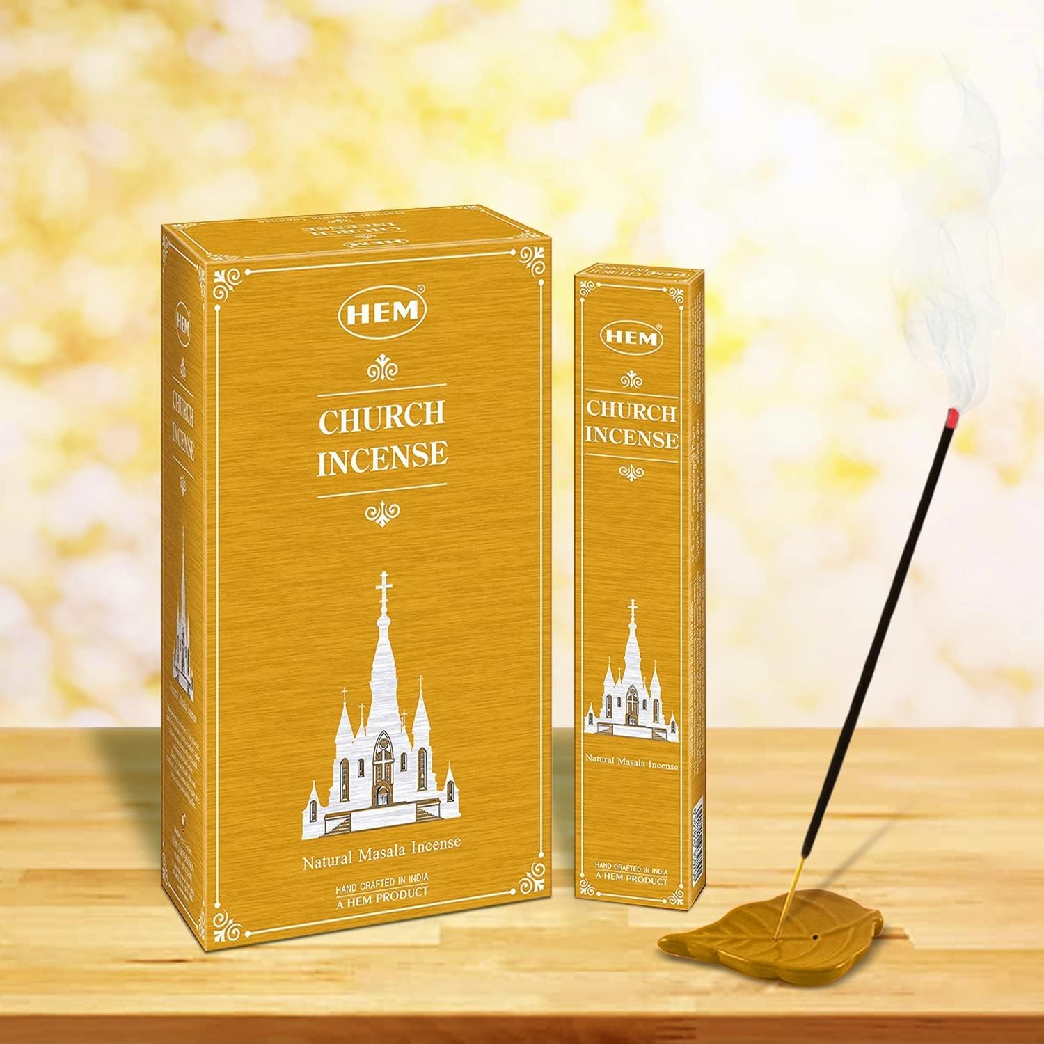 HEM Catholic Church Masala Incense Sticks Used for Orthodox (Pack of 12 180g) | Natural Fragrance for Aromatic Rooms | for Stress Relief & Relaxation