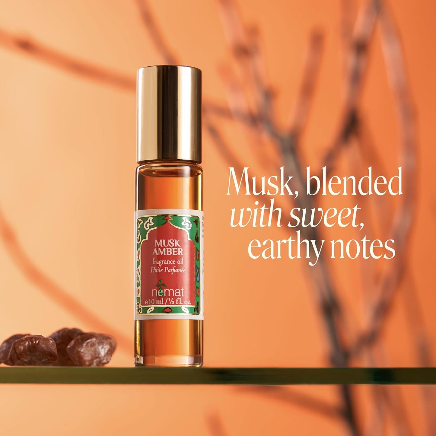 Nemat Fragrances – Musk Amber Roll-on Perfume (10ml / .34fl Oz)