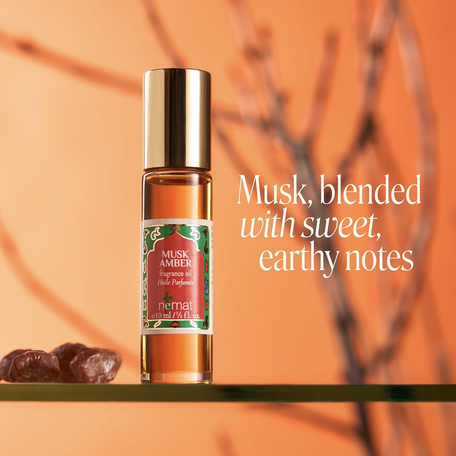 Nemat Fragrances – Musk Amber Roll-on Perfume (10ml / .34fl Oz)