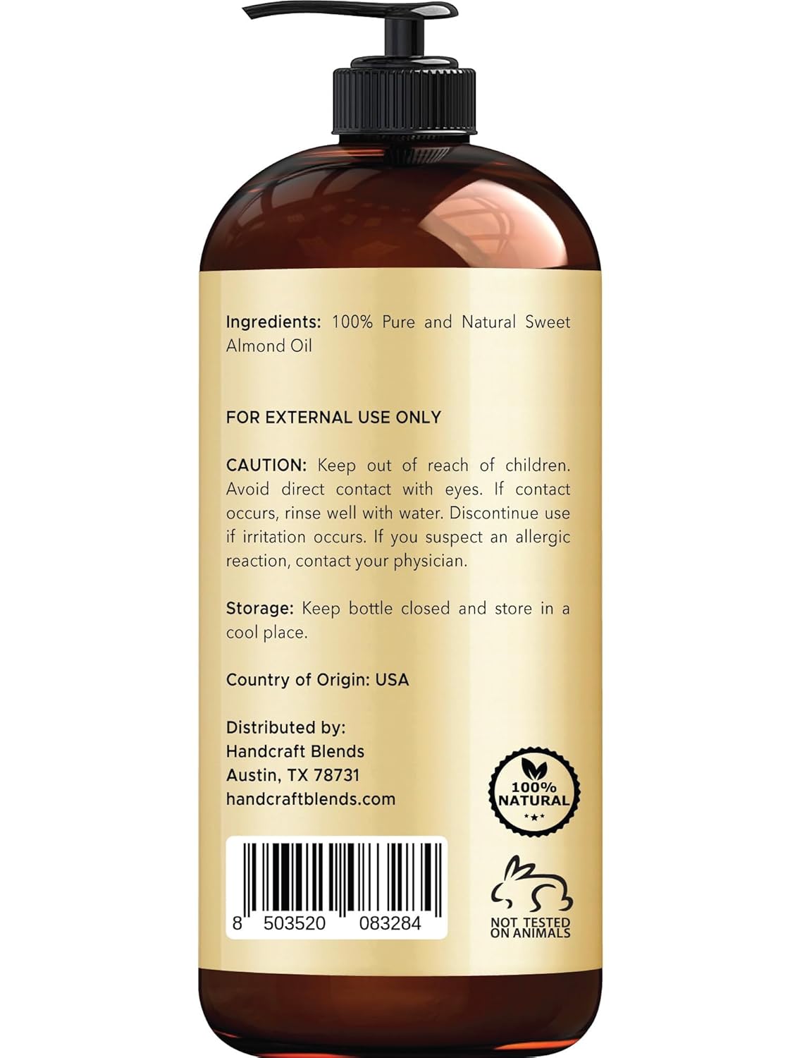 Handcraft Blends Soft & Silky Set: Apricot Kernel Oil and Sweet Almond Oil – (2 x 16 Fl Oz) – 100% Pure & Natural – Premium Carrier Oils for Massage and Skin Care