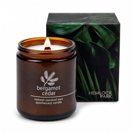 Hemlock Park Bergamot Cedar Apothecary Scented Candle