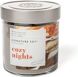 Signature Soy Lidded Cozy Nights Scented Candle Large Jar