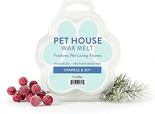 One Fur All Pet House Scented Wax Melts Natural, Plant Based Soy Wax Melts for Pet Odor, Long Lasting Fragrance for Fresh Smelling Homes, Sparkle & Joy, Pack of 2